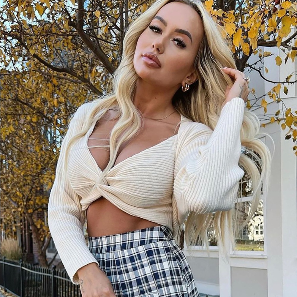 Sweater and top set from FASHION NOVA